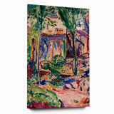 Modern Wall Art - Vibrant Landscape with House | Contemporary Art Print
