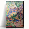Modern Wall Art - Vibrant Landscape with House | Contemporary Art Print