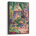 Modern Wall Art - Vibrant Landscape with House | Contemporary Art Print
