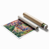 Modern Wall Art - Vibrant Landscape with House | Contemporary Art Print