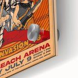 Van Halen 1978 U.S. Invasion Poster Art - Long Beach Arena Concert