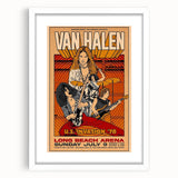 Van Halen 1978 U.S. Invasion Poster Art - Long Beach Arena Concert