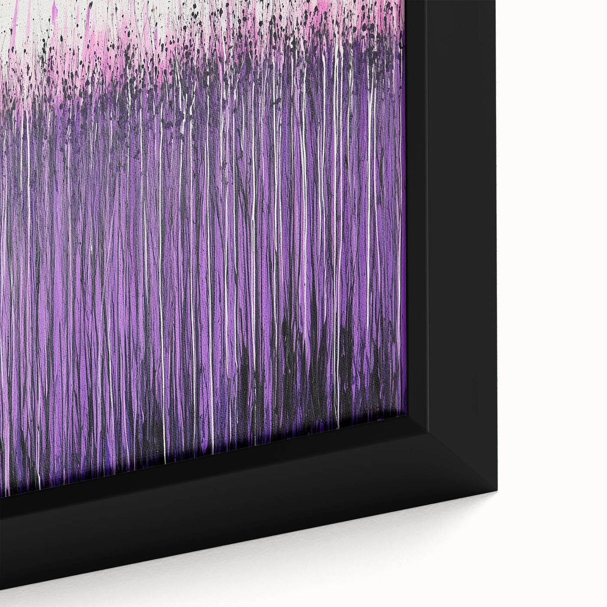 Bold Purple Drip Abstract Wall Art - Canvas & Framed Print