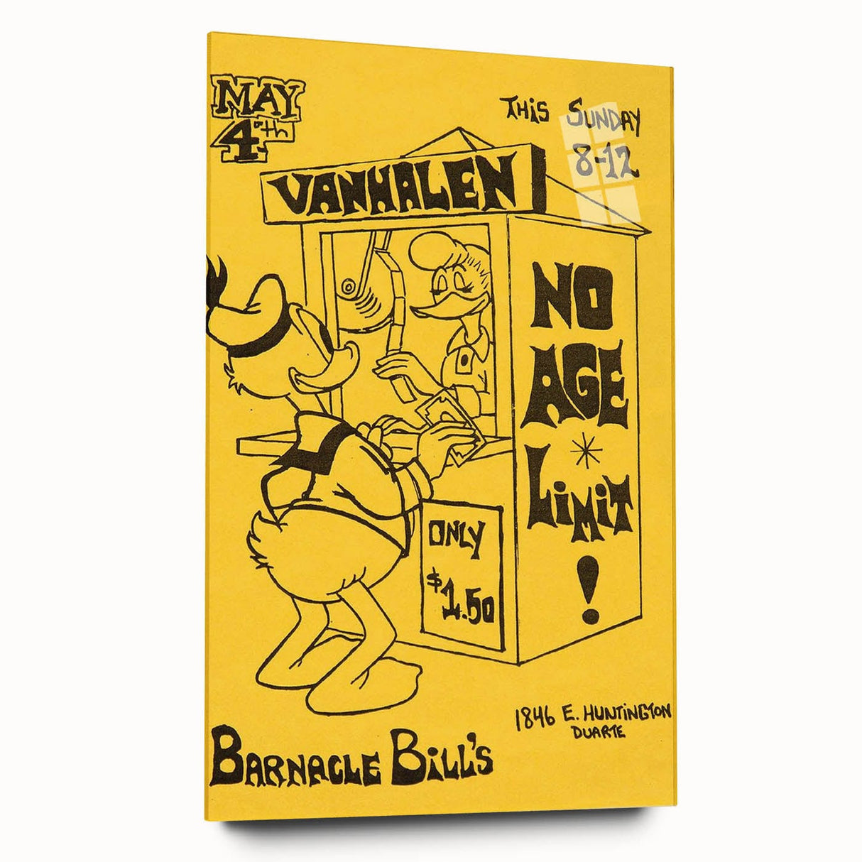 Van Halen 1974 Barnacle Bill’s Retro Poster - No Age Limit Show