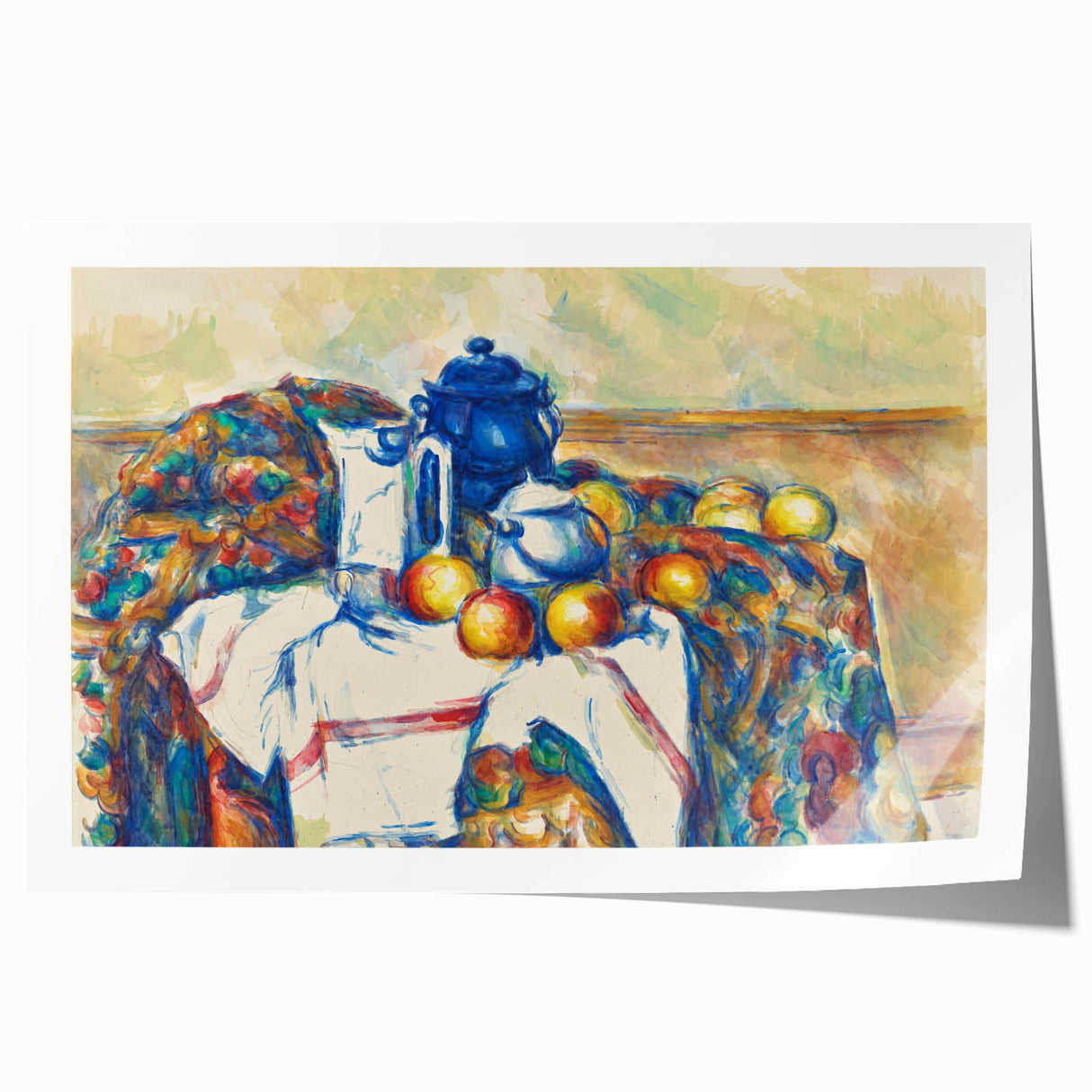 Impressionist Landscape - Sunset Over Water Wall Art Print