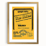 Van Halen 1974 First Orange County Appearance Poster - Retro Art