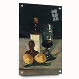 Impressionist Winter Landscape - Snowy Trees and Path Wall Art Print