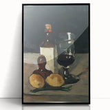 Impressionist Winter Landscape - Snowy Trees and Path Wall Art Print