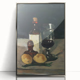 Impressionist Winter Landscape - Snowy Trees and Path Wall Art Print