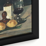 Impressionist Winter Landscape - Snowy Trees and Path Wall Art Print