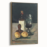 Impressionist Winter Landscape - Snowy Trees and Path Wall Art Print