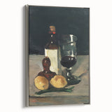 Impressionist Winter Landscape - Snowy Trees and Path Wall Art Print