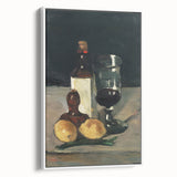 Impressionist Winter Landscape - Snowy Trees and Path Wall Art Print