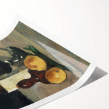 Impressionist Winter Landscape - Snowy Trees and Path Wall Art Print