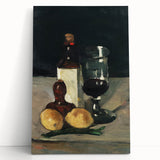 Impressionist Winter Landscape - Snowy Trees and Path Wall Art Print