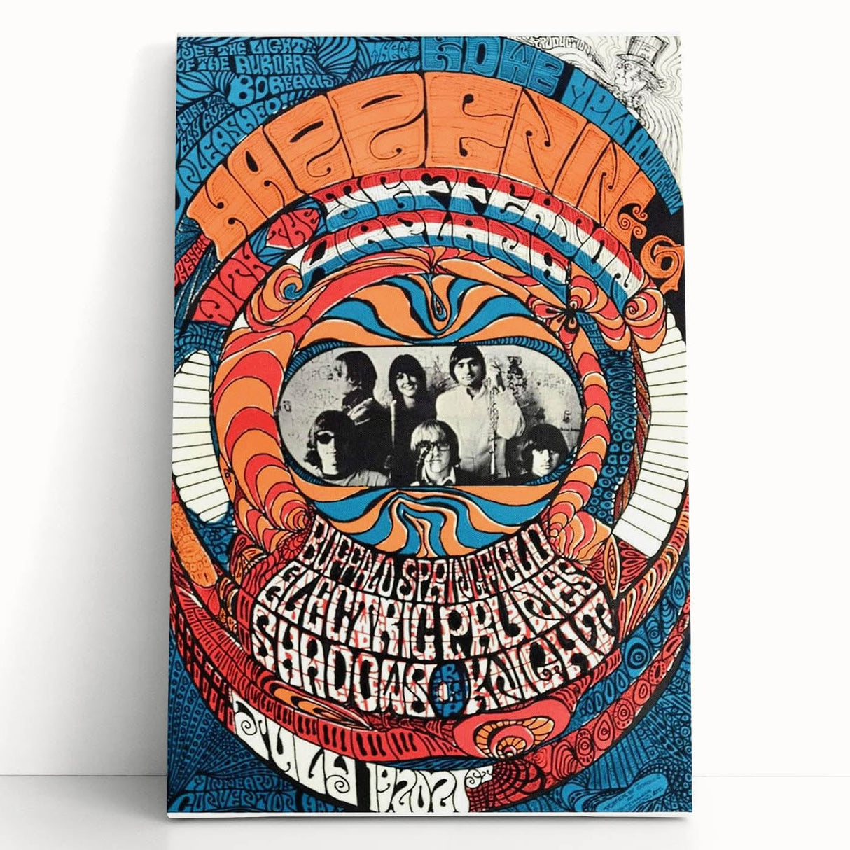 Jefferson Airplane 1960s Psychedelic Concert Poster - Retro Art