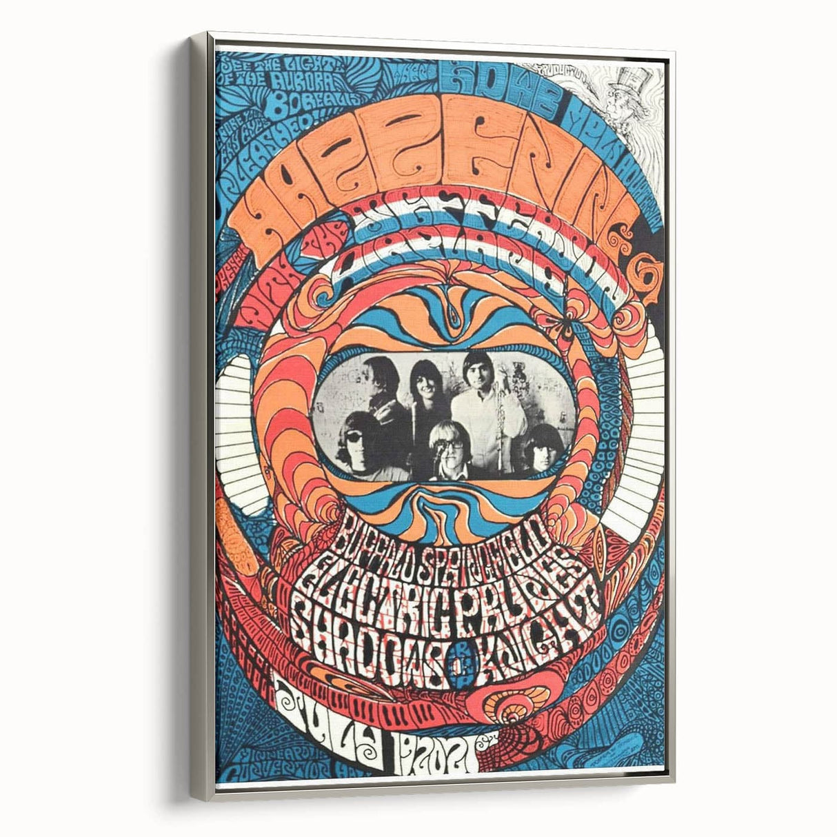 Jefferson Airplane 1960s Psychedelic Concert Poster - Retro Art
