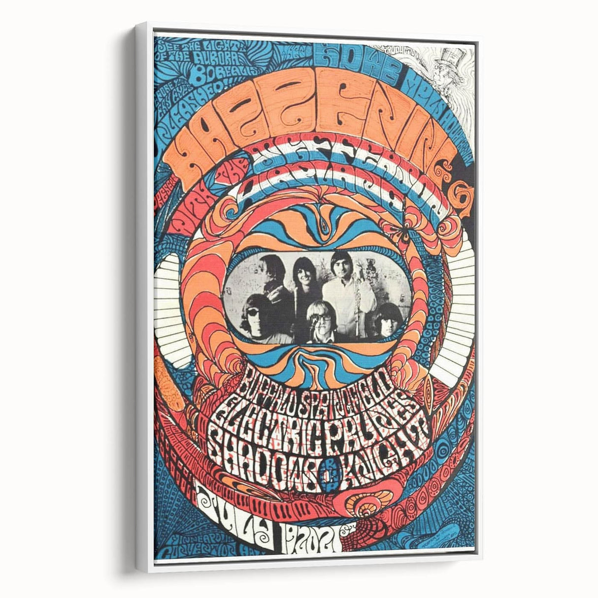 Jefferson Airplane 1960s Psychedelic Concert Poster - Retro Art