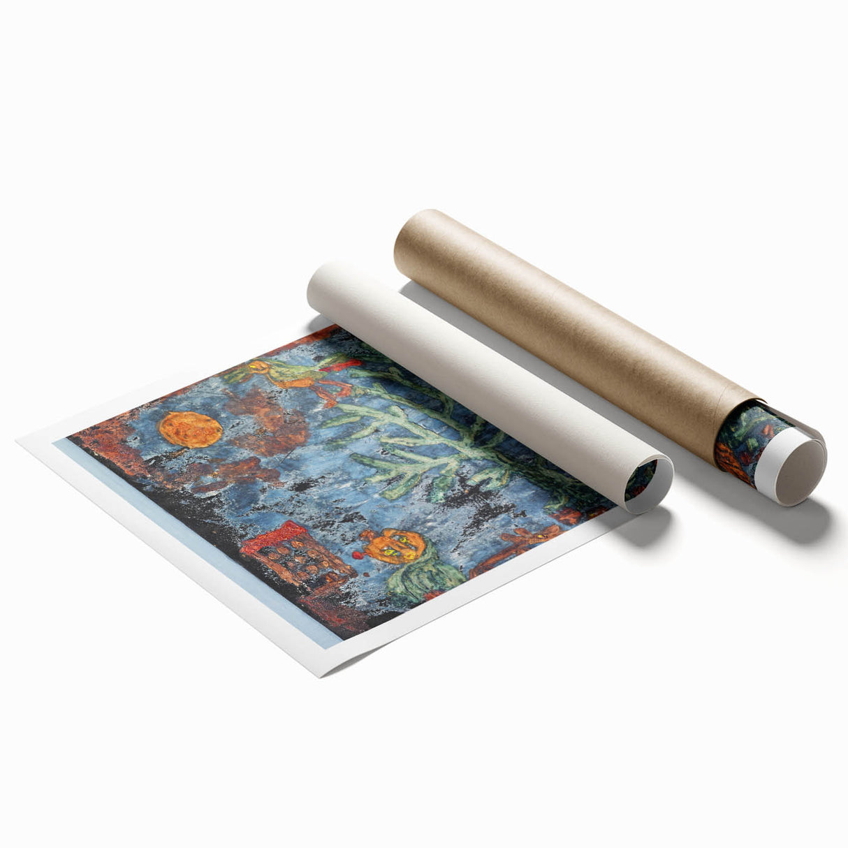 Abstract Modern Art - Enchanted Fairy Tale Scene - Contemporary Wall Decor