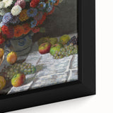 Still Life with Flowers and Fruit - Claude Monet Wall Art Print