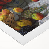 Still Life with Flowers and Fruit - Claude Monet Wall Art Print