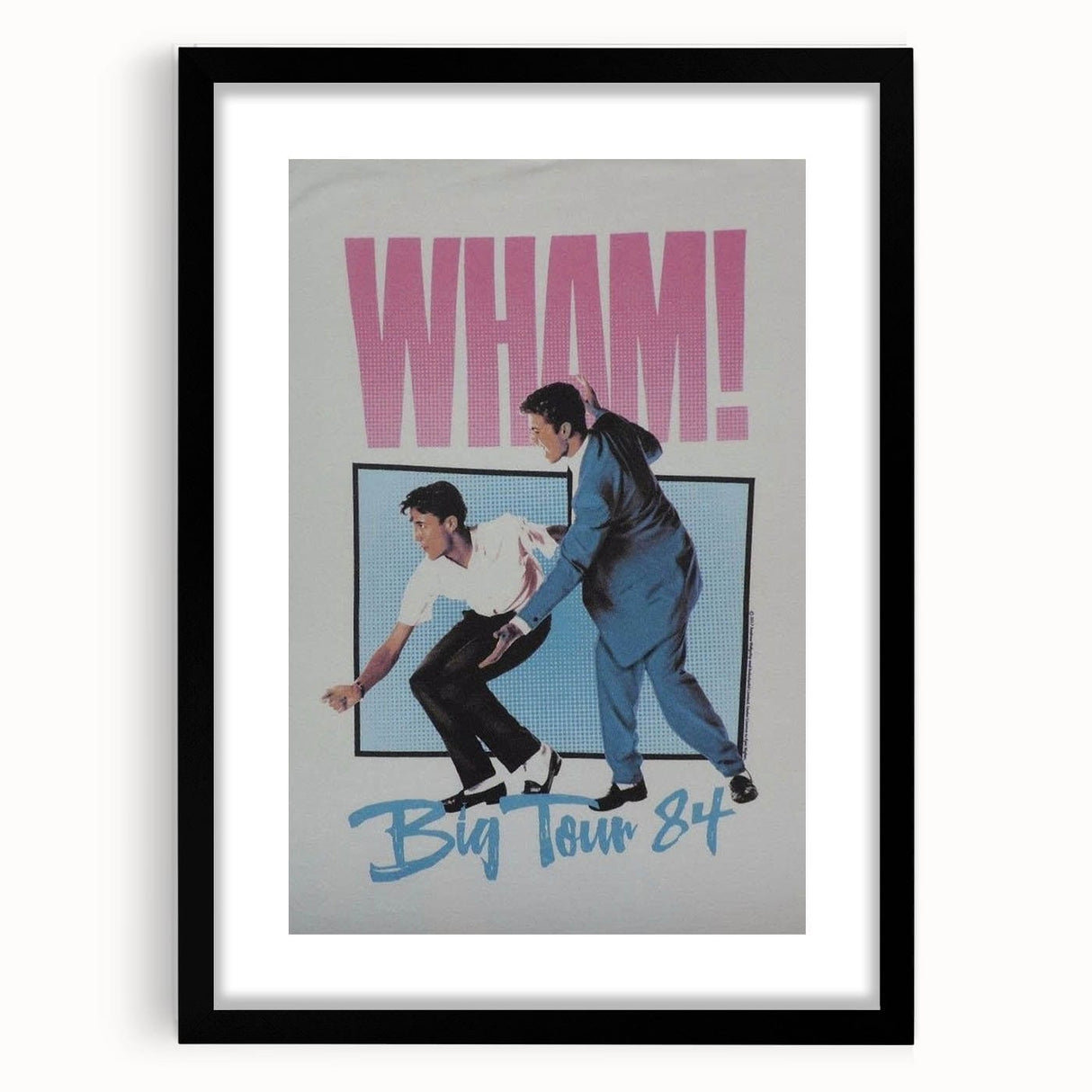 WHAM! Big Tour 1984 Concert Poster - Retro Pop Art