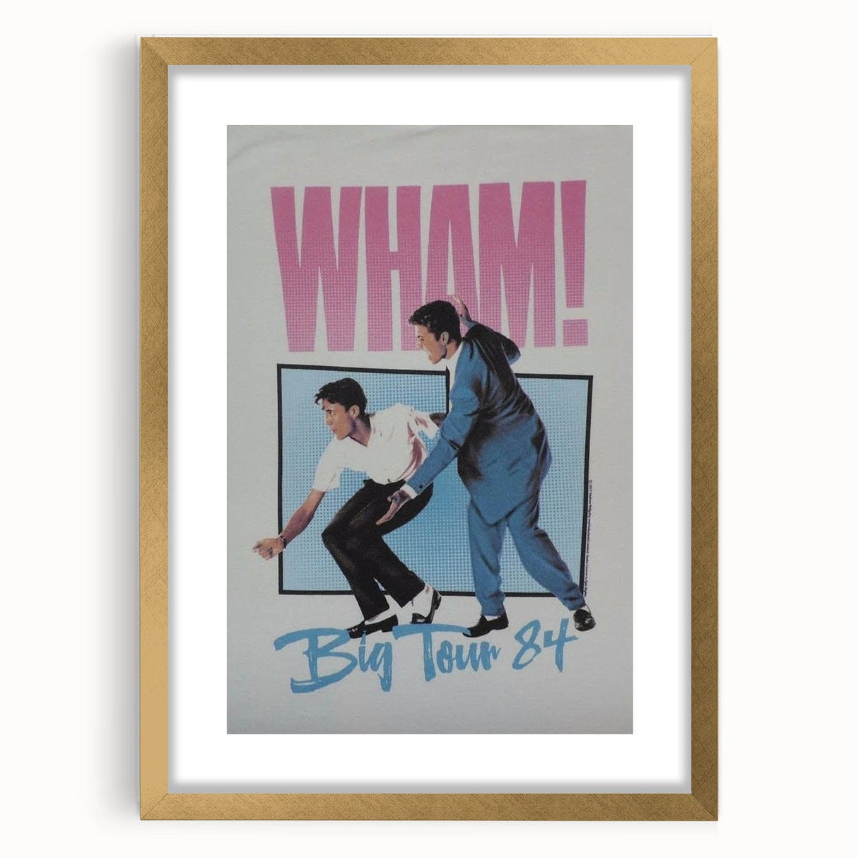 WHAM! Big Tour 1984 Concert Poster - Retro Pop Art