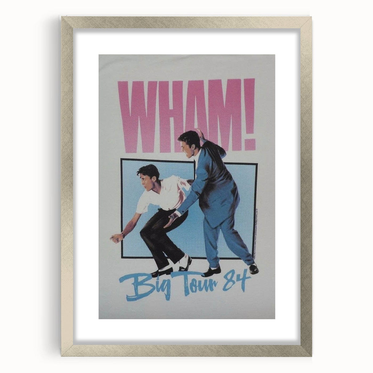 WHAM! Big Tour 1984 Concert Poster - Retro Pop Art