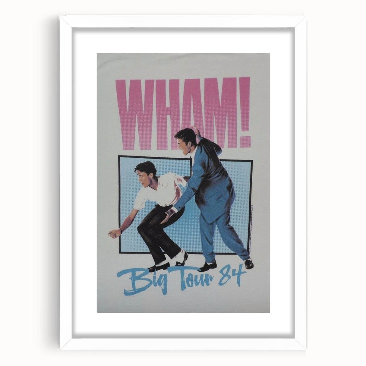 WHAM! Big Tour 1984 Concert Poster - Retro Pop Art
