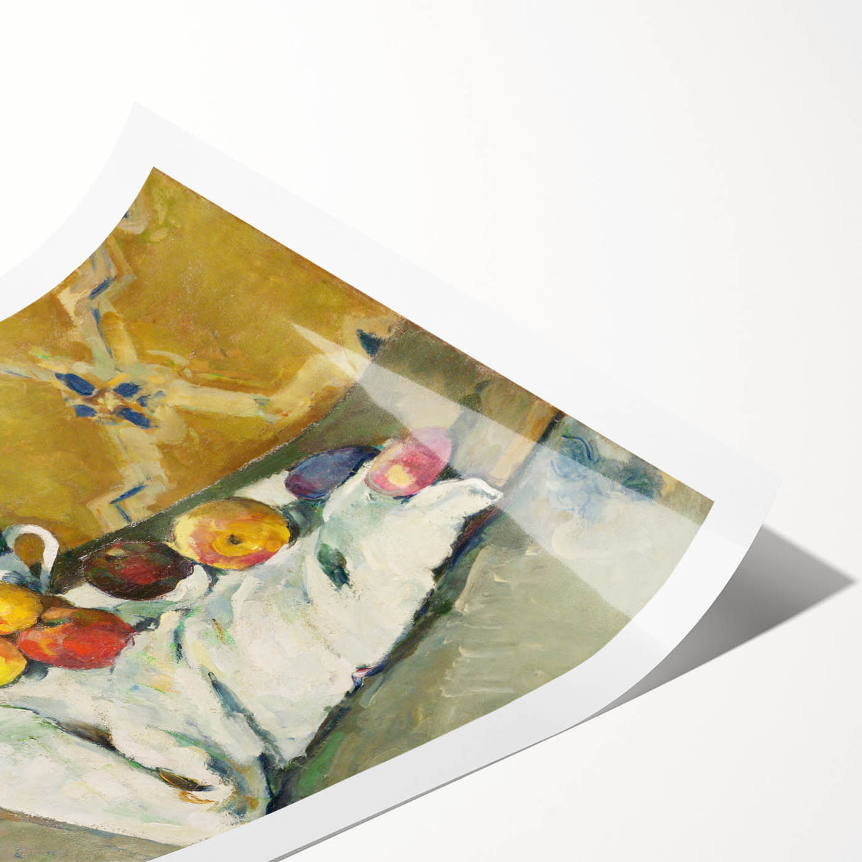 Impressionist Still Life - Flowers and Fruit in Vase Wall Art