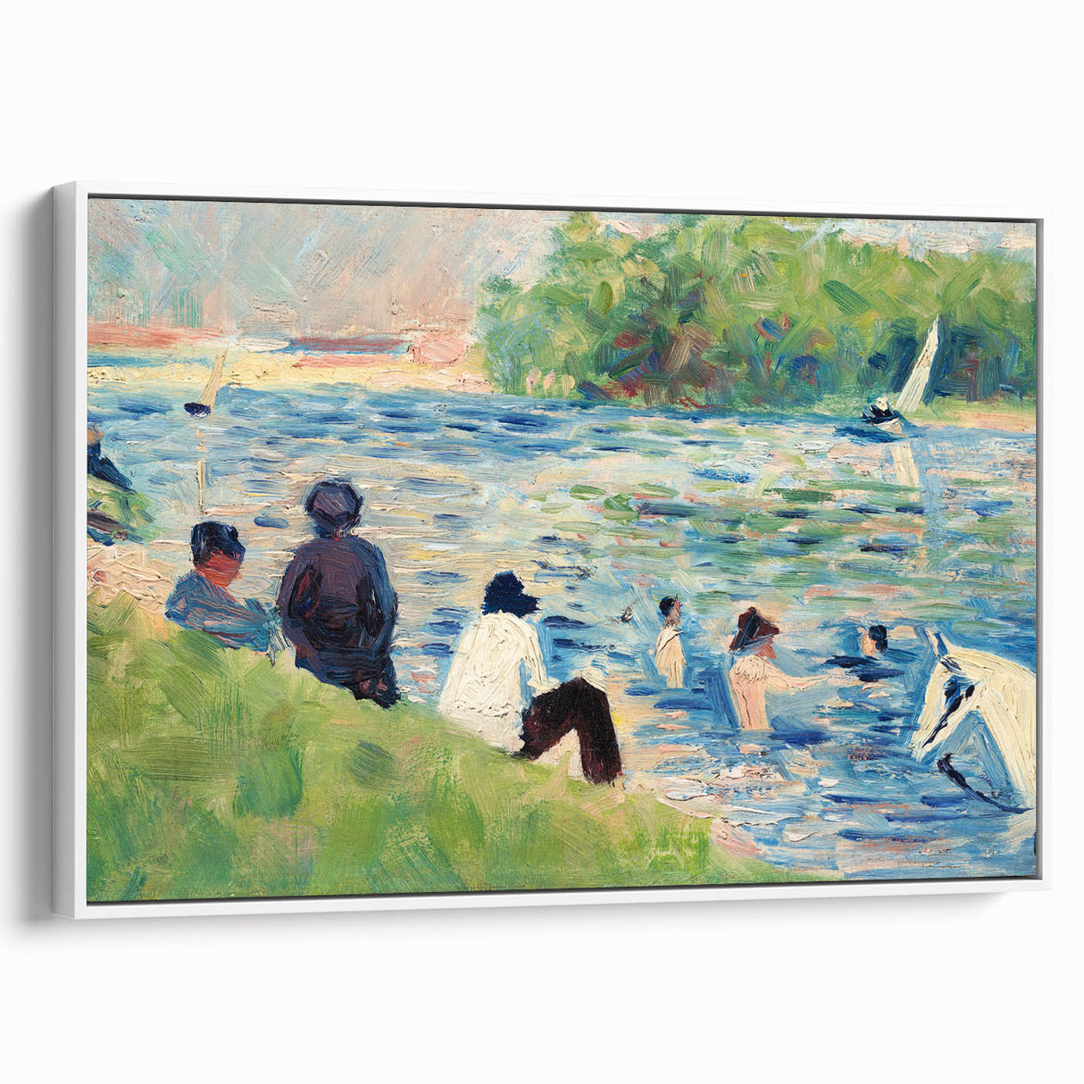 Study of Bathers by Georges Seurat - Modern Art Prints for Wall Decor