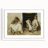 Classic Romantic Paintings: Two Arab Women - Historical Romanticism Canvas