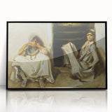 Classic Romantic Paintings: Two Arab Women - Historical Romanticism Canvas