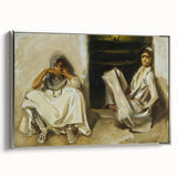 Classic Romantic Paintings: Two Arab Women - Historical Romanticism Canvas
