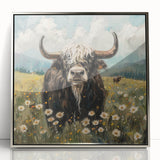 Framed acrylic artwork showcasing a vibrant animal design with a silver front, perfect for modern decor. Ideal for adding a stylish touch to living spaces or offices.