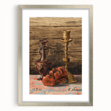Intricate Art Deco Wall Art - Still Life with Vase, Mask, and Candlestick