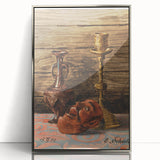 Intricate Art Deco Wall Art - Still Life with Vase, Mask, and Candlestick