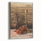Intricate Art Deco Wall Art - Still Life with Vase, Mask, and Candlestick