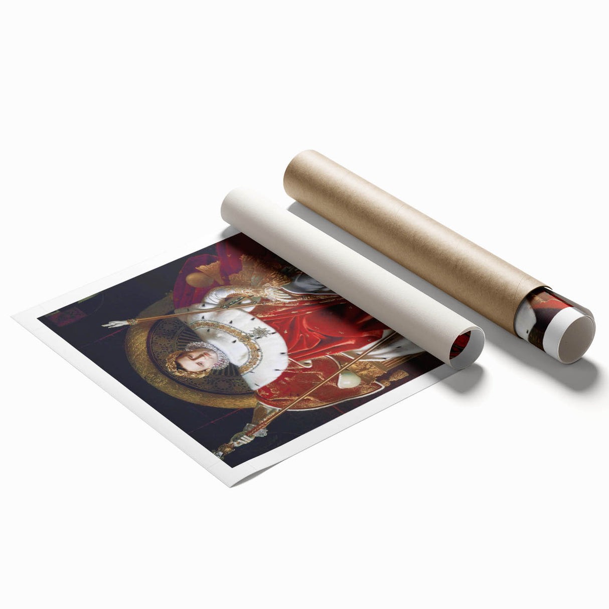 Neoclassical Art Print: Napoleon I on His Imperial Throne - Historic Elegance