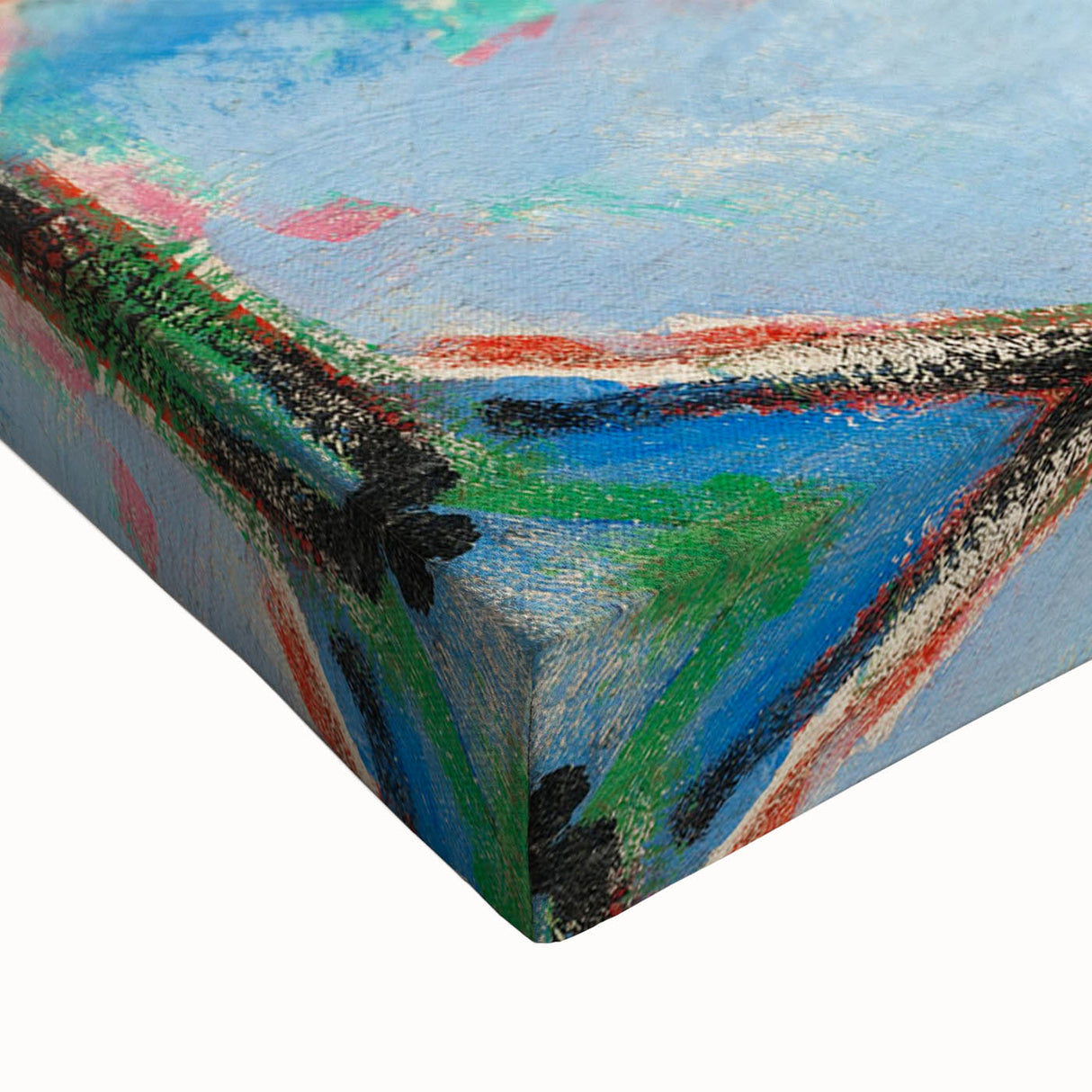 Vibrant Expressionist Cityscape - Colorful Dance Hall Canvas Print