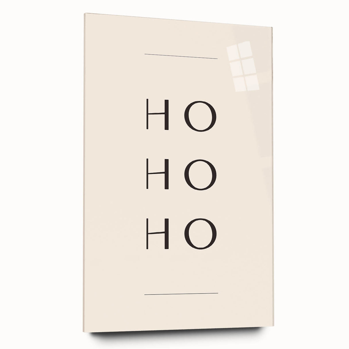 Minimalist Ho Ho Ho Christmas Wall Decor - Holiday Wall Art