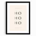 Minimalist Ho Ho Ho Christmas Wall Decor - Holiday Wall Art