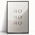 Minimalist Ho Ho Ho Christmas Wall Decor - Holiday Wall Art