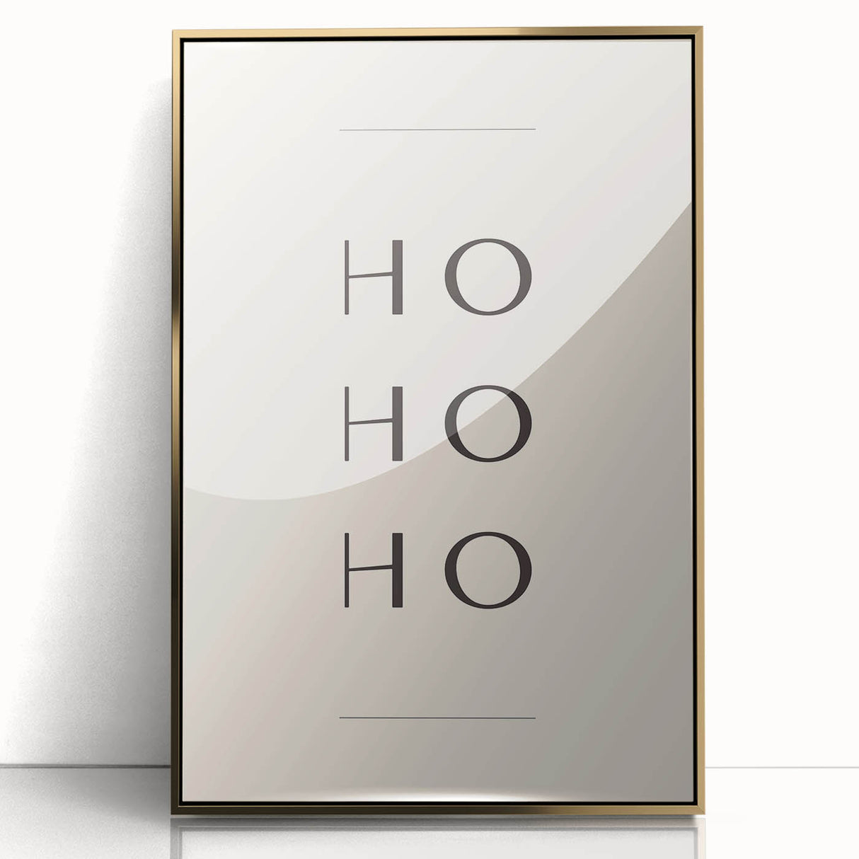 Minimalist Ho Ho Ho Christmas Wall Decor - Holiday Wall Art