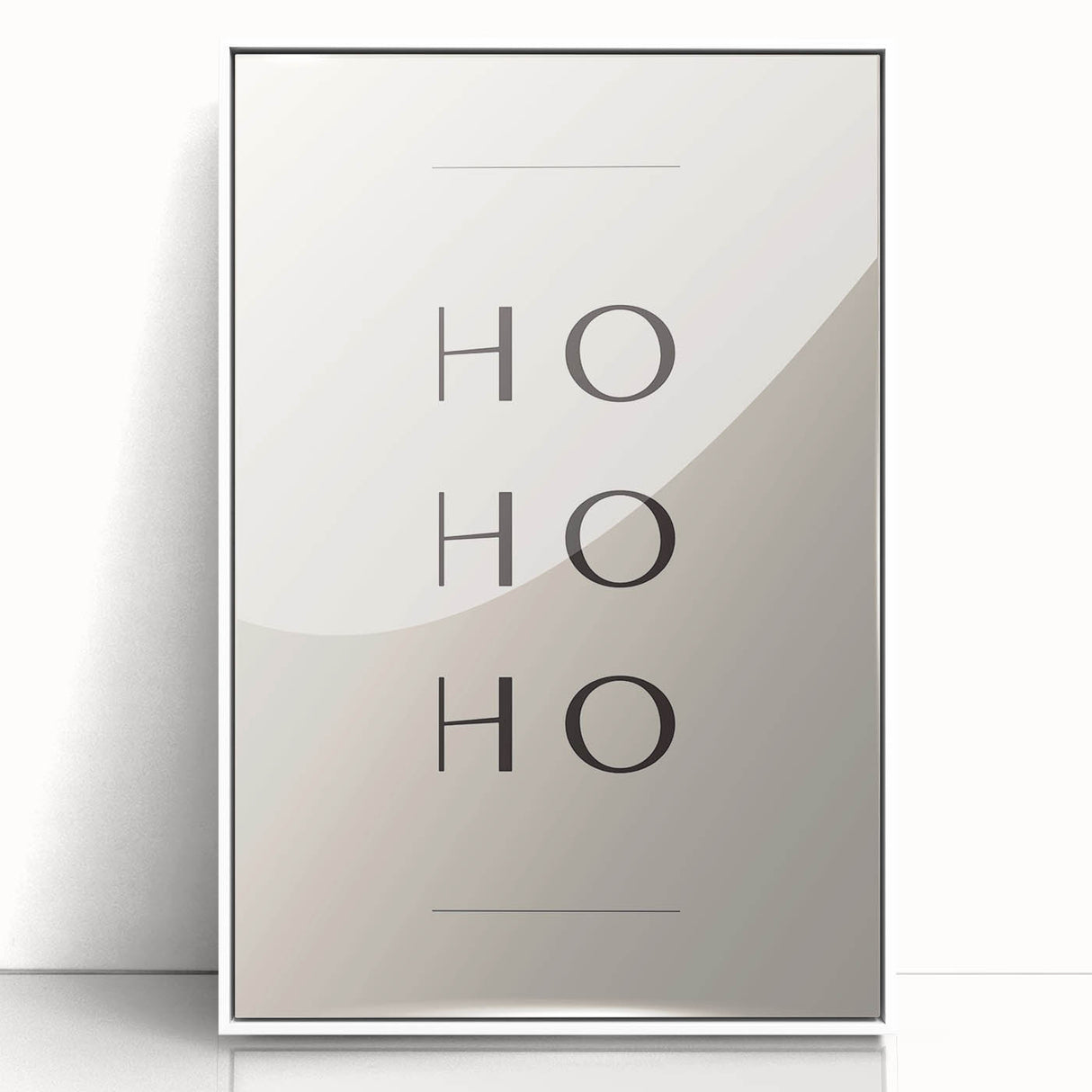 Minimalist Ho Ho Ho Christmas Wall Decor - Holiday Wall Art