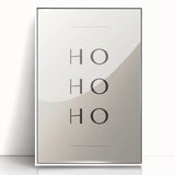 Minimalist Ho Ho Ho Christmas Wall Decor - Holiday Wall Art