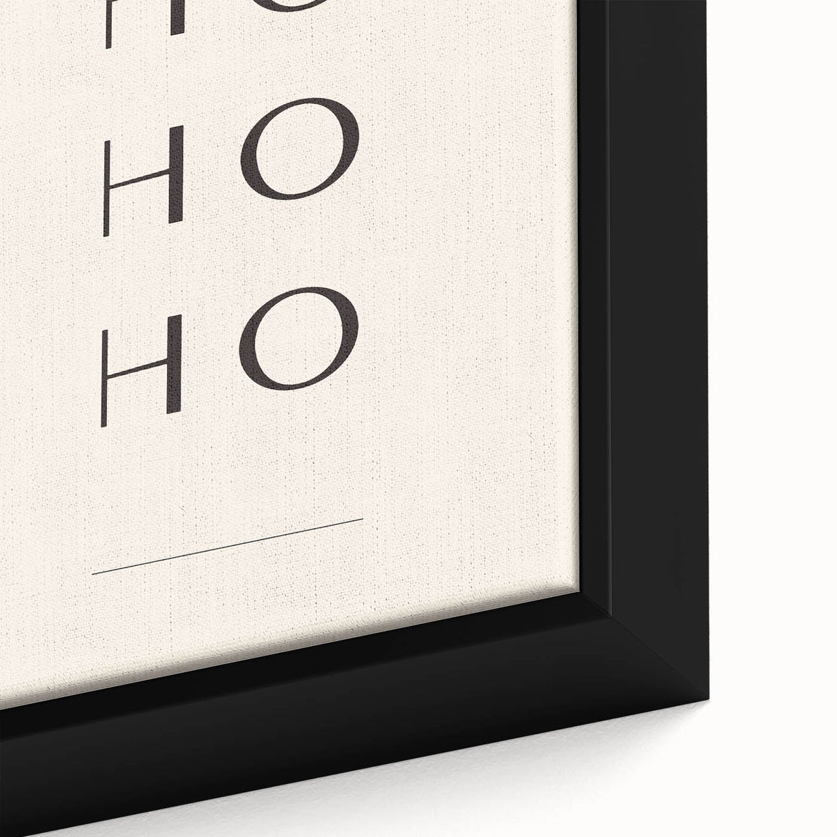 Minimalist Ho Ho Ho Christmas Wall Decor - Holiday Wall Art