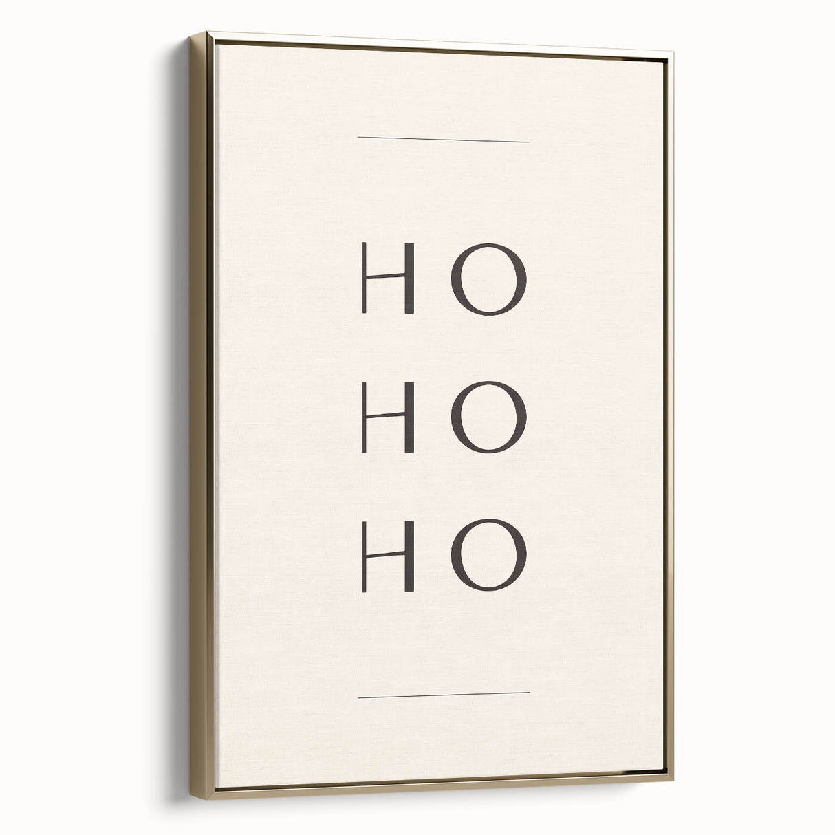 Minimalist Ho Ho Ho Christmas Wall Decor - Holiday Wall Art