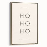 Minimalist Ho Ho Ho Christmas Wall Decor - Holiday Wall Art
