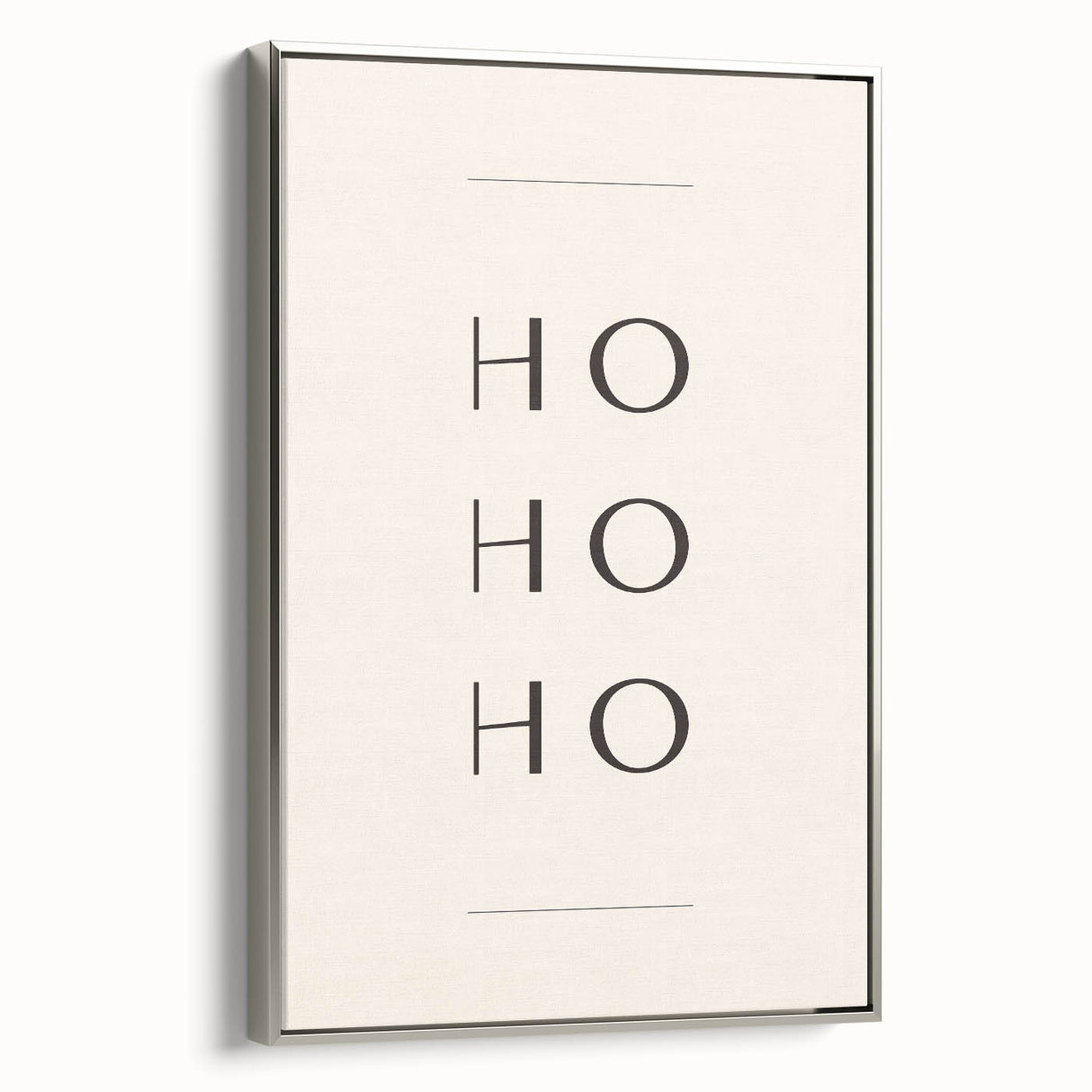 Minimalist Ho Ho Ho Christmas Wall Decor - Holiday Wall Art